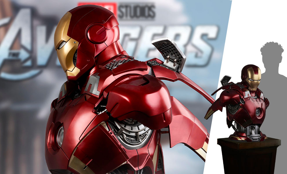 Gallery Feature Image of Iron Man Mark 7 Life-Size Bust - Click to open image gallery