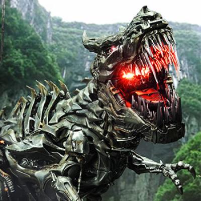 Unboxing Grimlock Statue