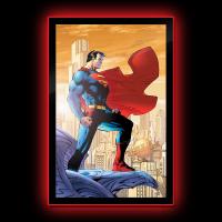 Gallery Image of Superman #204 LED Jim Lee Cover Variant (Large Wall Light