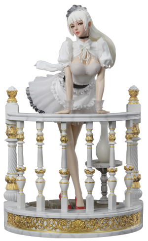 The Holiday Maid Monica Tesia (White Version) Statue