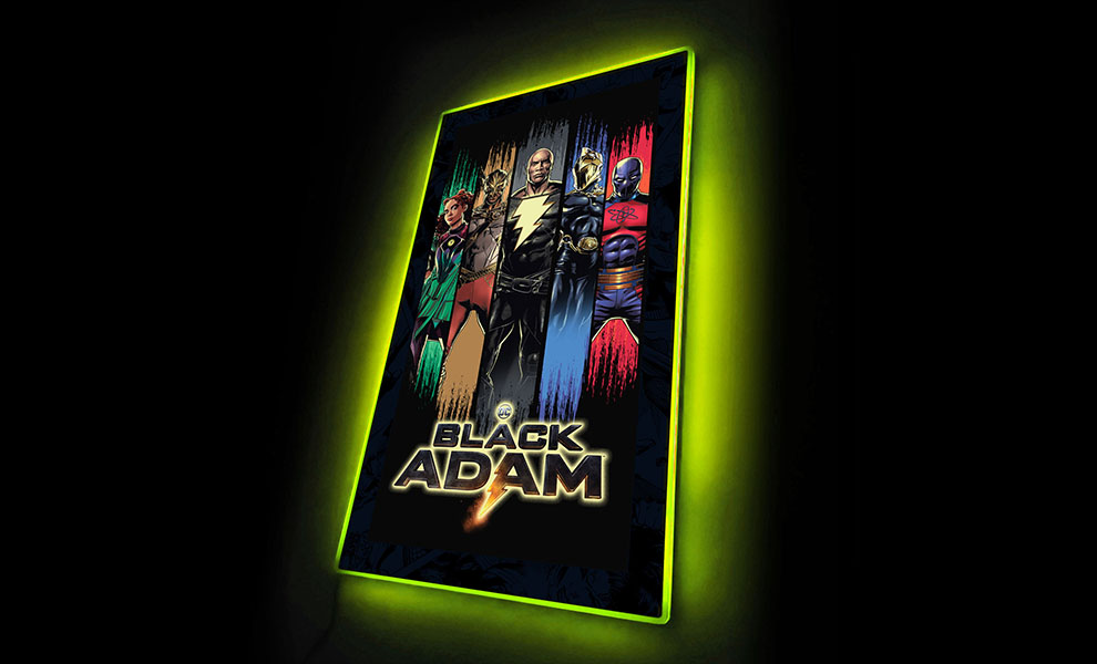 Gallery Feature Image of Black Adam Group (1) LED Mini-Poster Light Wall Light - Click to open image gallery