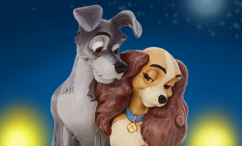 Gallery Feature Image of Lady and the Tramp Love Figurine - Click to open image gallery