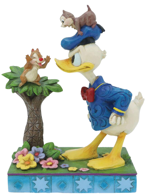 Enesco, LLC Donald with Chip and Dale Figurine