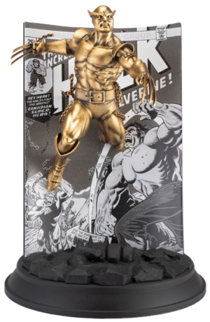 Wolverine The Incredible Hulk Volume 1 #181 (Gilt Edition) Pewter Collectible