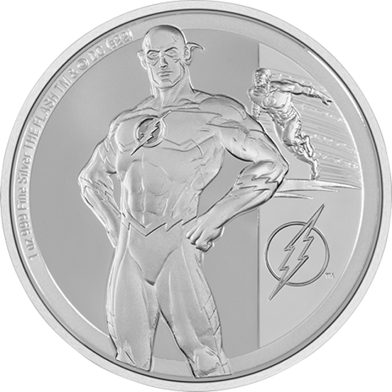 The Flash 1oz Silver Coin Silver Collectible by New Zealand Mint