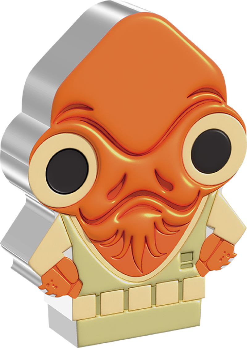Admiral Ackbar 1oz Silver Coin Silver Collectible by New Zealand Mint