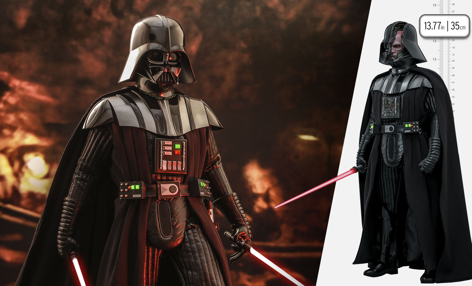 Gallery Feature Image of Darth Vader (Deluxe Version) Sixth Scale Figure - Click to open image gallery