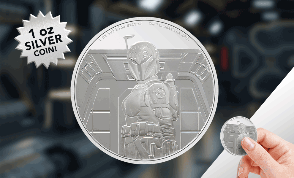 Gallery Feature Image of Bo-Katan Kryze 1oz Silver Coin Silver Collectible - Click to open image gallery