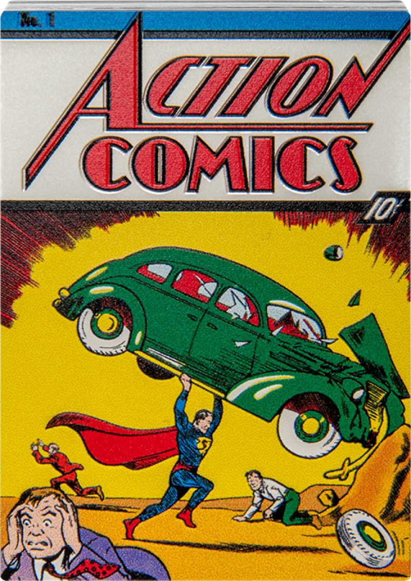 Action Comics #1 1oz Silver Coin Silver Collectible by New Zealand Mint