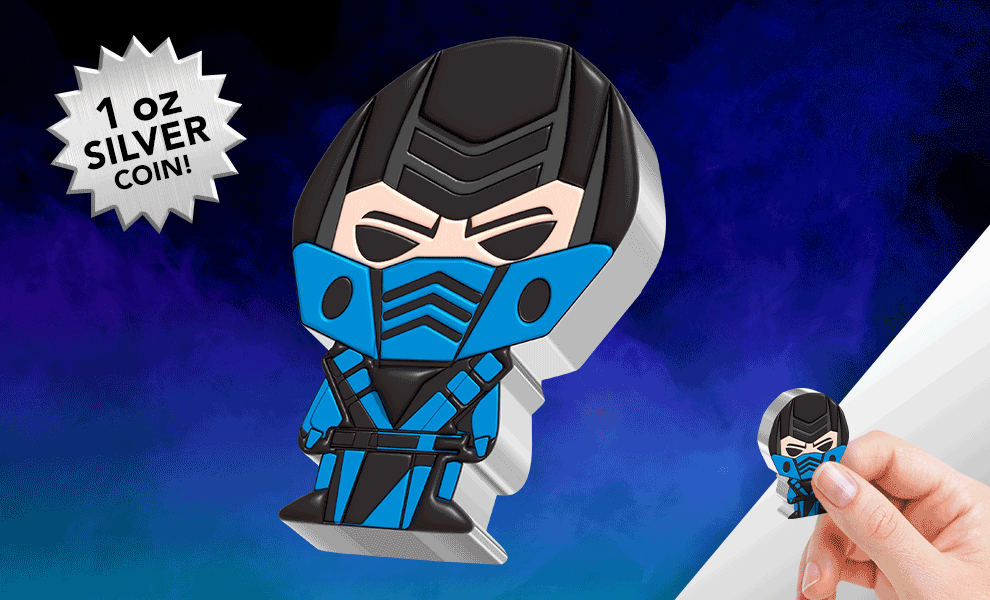 Sub-Zero 1oz Silver Coin Mortal Kombat Silver Collectible