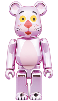 Gallery Image of Be@rbrick Pink Panther (Chrome Ver.) 100% & 400% Bearbrick