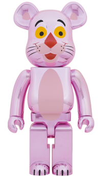 Gallery Image of Be@rbrick Pink Panther (Chrome Ver.) 1000% Bearbrick