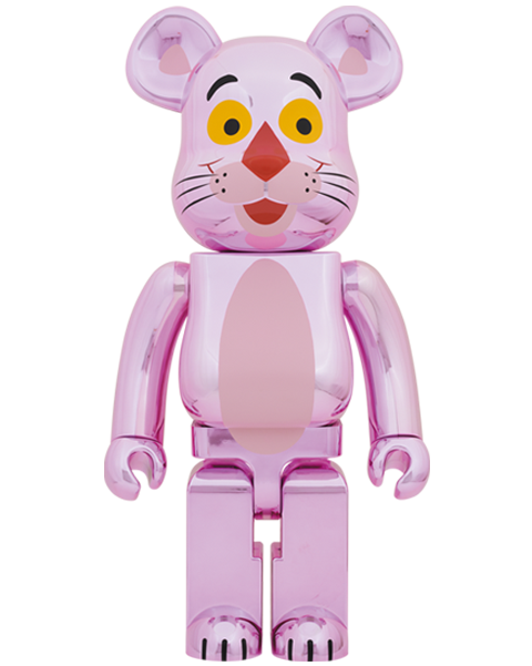 Medicom Toy Be@rbrick Pink Panther (Chrome Ver.) 1000% Bearbrick