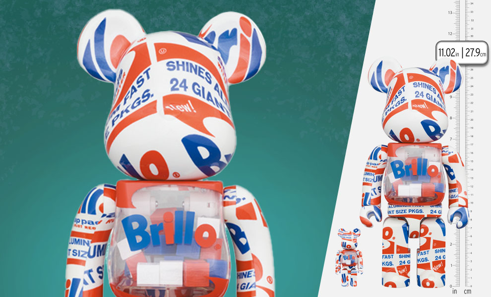 Gallery Feature Image of Be@rbrick Andy Warhol "Brillo" 2022 100% & 400% Bearbrick - Click to open image gallery