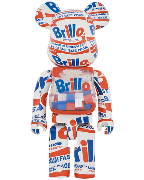 Medicom Toy Be@rbrick Andy Warhol "Brillo" 2022 1000% Bearbrick