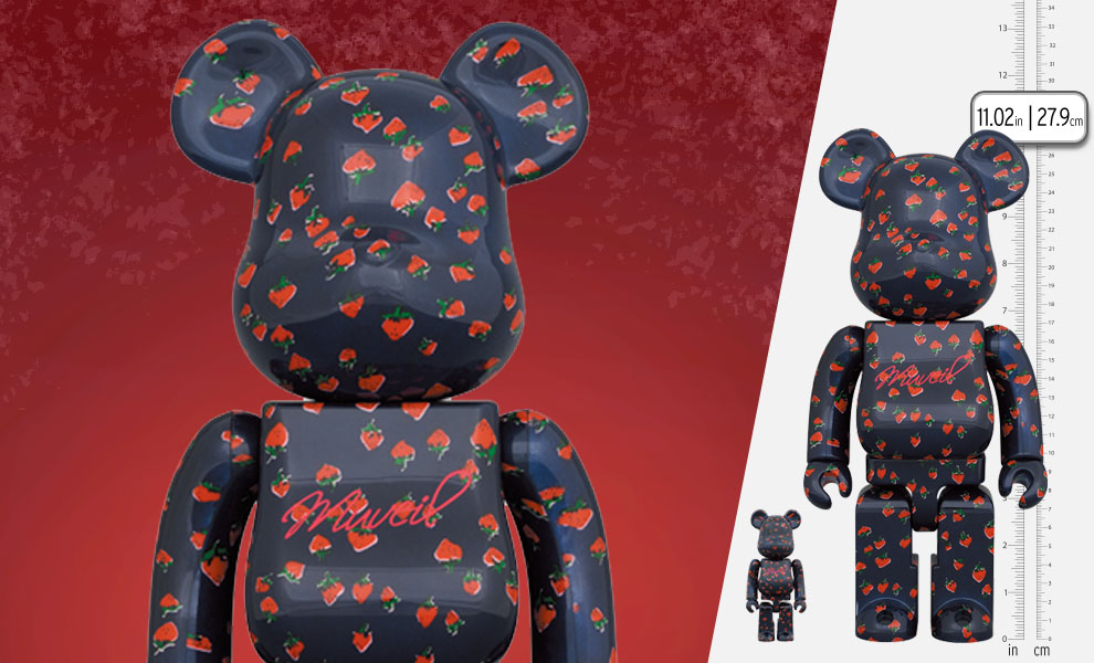 Gallery Feature Image of Be@rbrick MUVEIL "Strawberry" 100% & 400% Bearbrick - Click to open image gallery