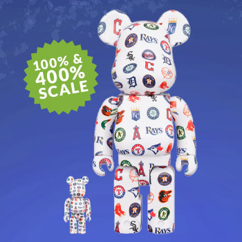 Be@rbrick MLB American League 100% and 400% Set by Medicom Toys 