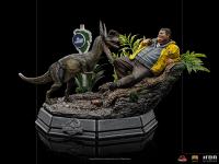 Gallery Image of Dennis Nedry meets the Dilophosaurus 1:10 Scale Statue