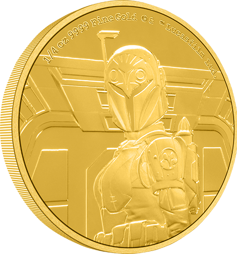 New Zealand Mint Bo-Katan Kryze ¼oz Gold Coin Gold Collectible