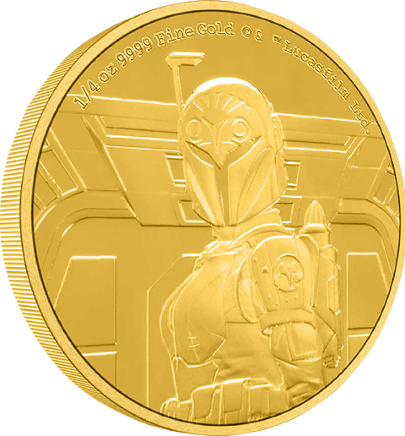 Bo-Katan Kryze ¼oz Gold Coin Gold Collectible by New Zealand Mint