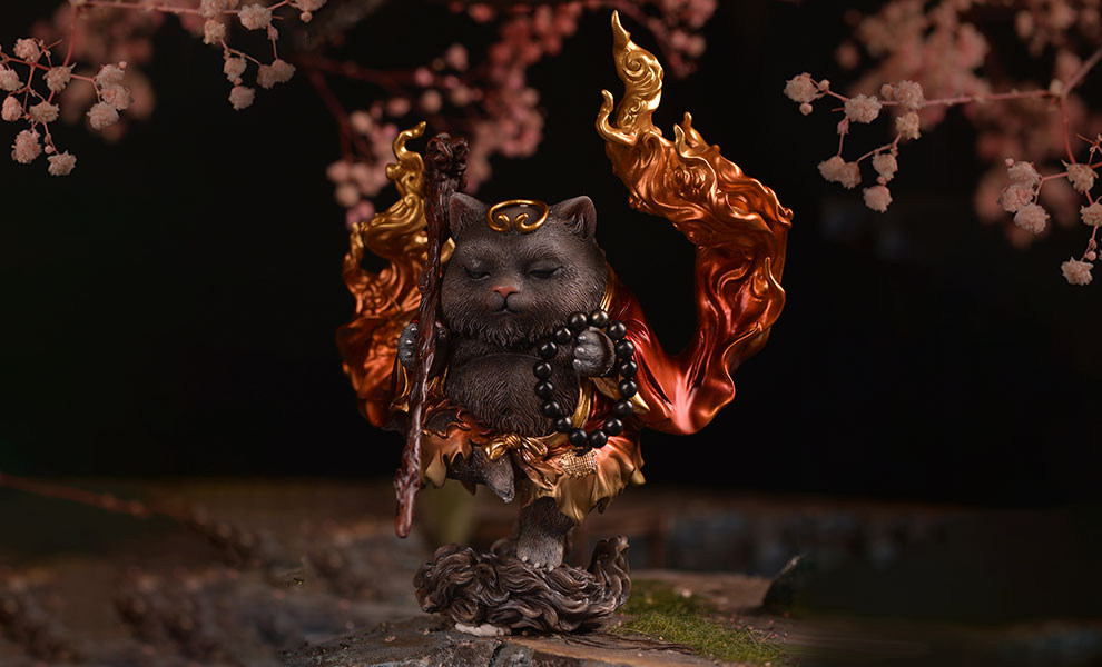 Gallery Feature Image of Tieguai Li Cat Statue - Click to open image gallery