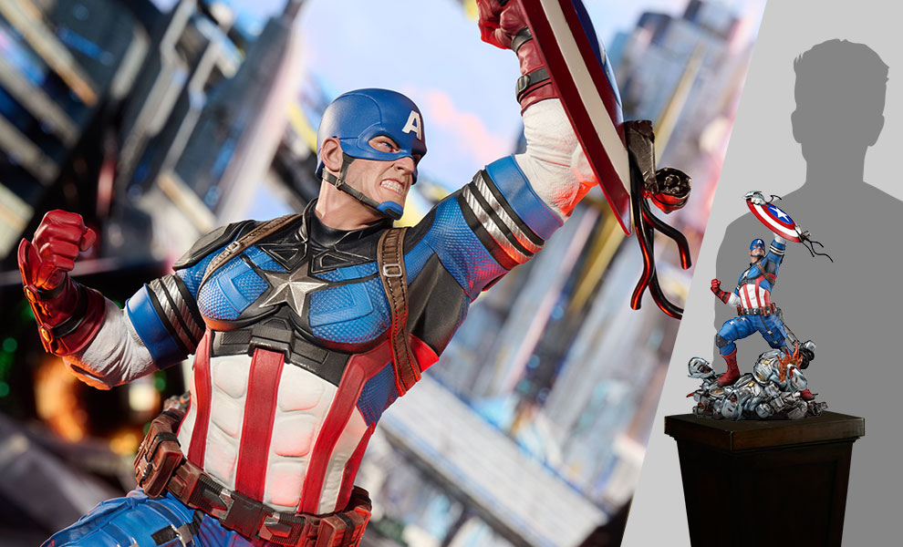 Gallery Feature Image of Captain America Statue - Click to open image gallery