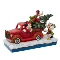 Gallery Image of Red Truck with Mickey and Friends Figurine