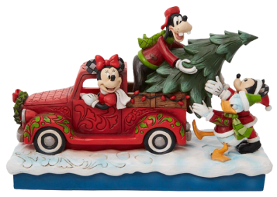 Red Truck with Mickey and Friends Figurine