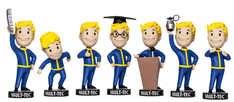 Vault Boy 111 Bobbleheads 7 Pack Bobble Head by Gaming Heads