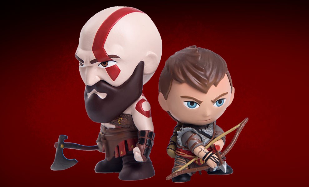 Gallery Feature Image of Kratos and Atreus Mini Figures Collectible Set - Click to open image gallery