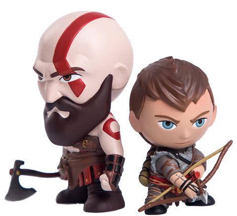 Gaming Heads Kratos and Atreus Mini Figures Collectible Set