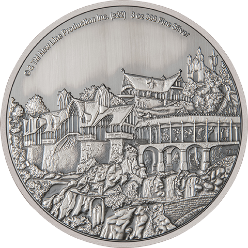 Rivendell 3oz Silver Coin Silver Collectible by New Zealand Mint