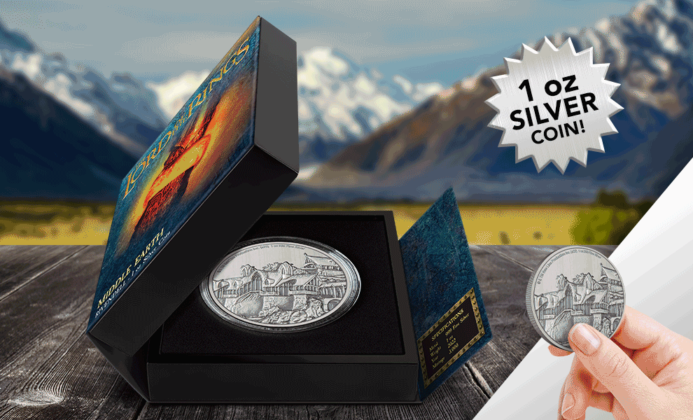 Rivendell 1oz Silver Coin The Lord of the Rings Silver Collectible