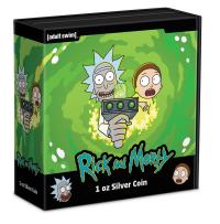 Gallery Image of Rick and Morty 1oz Silver Coin Silver Collectible