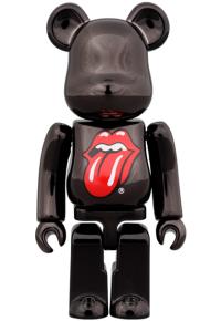 Gallery Image of Be@rbrick The Rolling Stones Lips & Tongue (Black Chrome Version) 100% & 400% Bearbrick