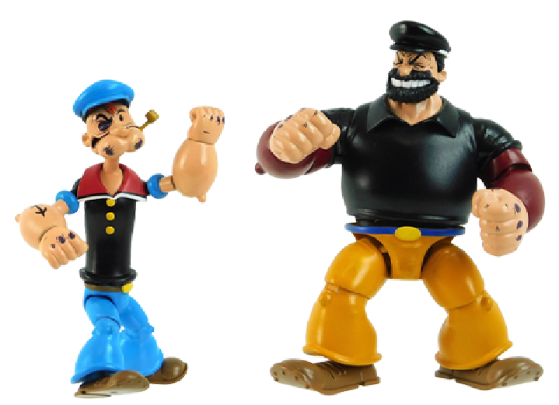 Popeye vs Bluto Action Figure by Boss Fight Studio