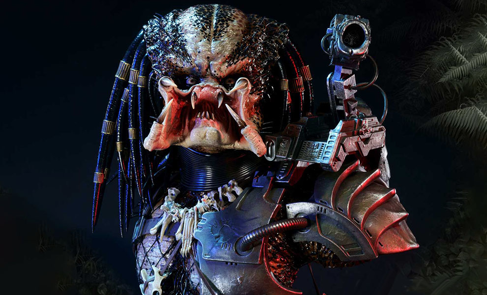 Gallery Feature Image of Jungle Hunter Predator (Unmasked Version) Bust - Click to open image gallery