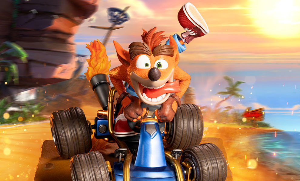 Gallery Feature Image of Crash in Kart Statue - Click to open image gallery