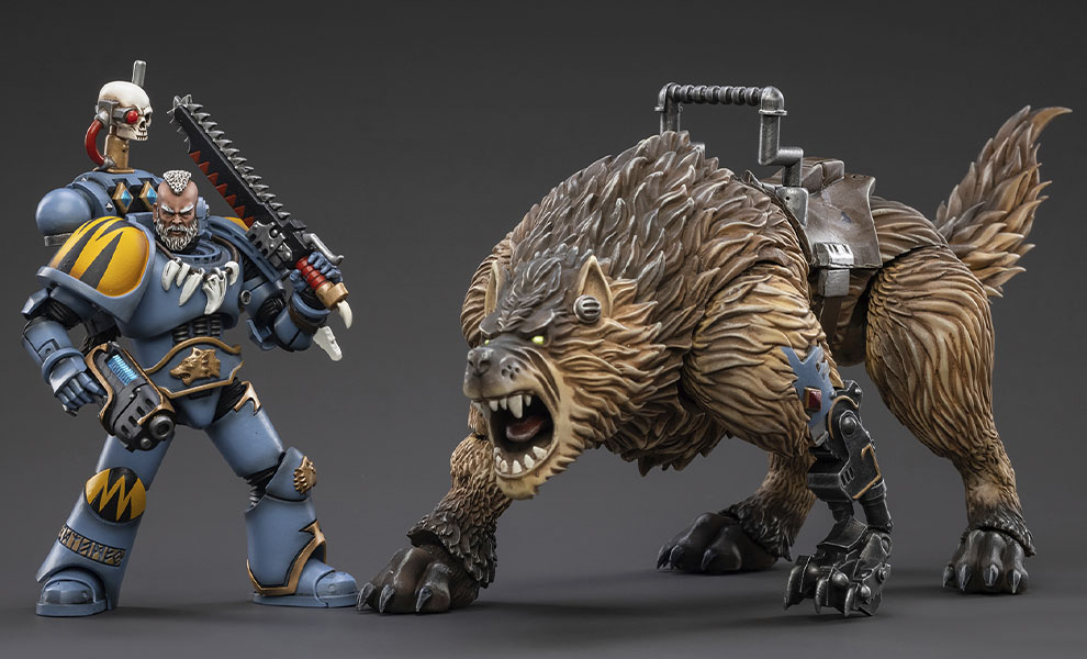 Gallery Feature Image of Space Wolves Thunderwolf Cavalry Bjane Collectible Set - Click to open image gallery