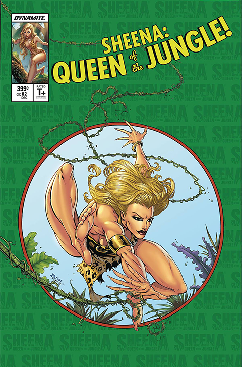 Dynamite Entertainment Sheena Queen of the Jungle #2 Jamie Biggs Metal Cover Variant Book