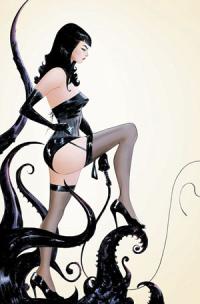 Gallery Image of Bettie Page: The Curse of the Banshee - Jae Lee Metal Cover Book