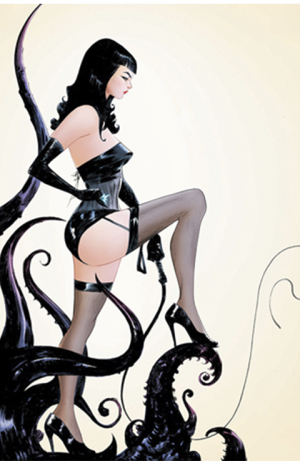 Bettie Page: The Curse of the Banshee - Jae Lee Metal Cover Book