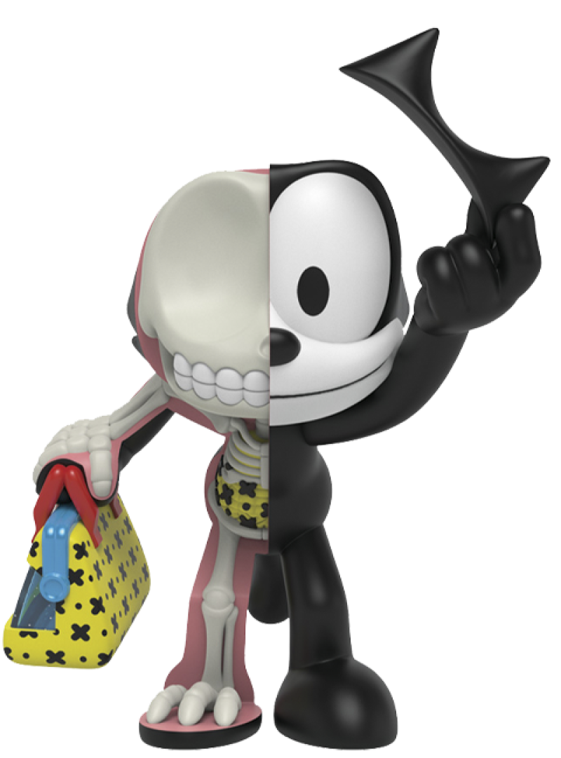 XXRAY Plus: Felix the Cat Vinyl Collectible by Mighty Jaxx