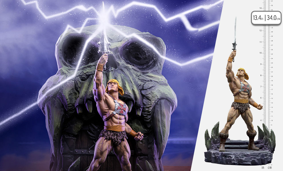 Gallery Feature Image of He-Man Deluxe 1:10 Scale Statue - Click to open image gallery