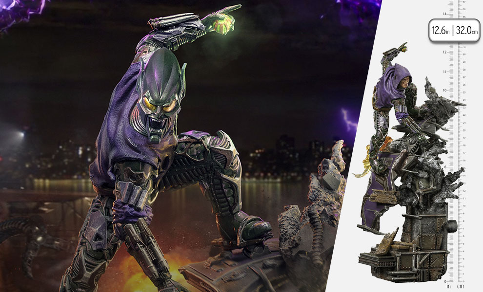 Gallery Feature Image of Green Goblin 1:10 Scale Statue - Click to open image gallery