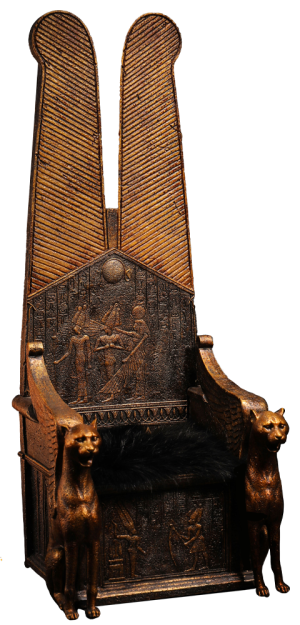 Egyptian Throne (Black) Sixth Scale Figure Accessory