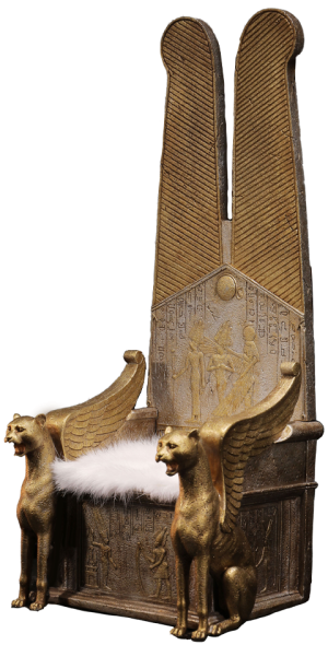 Egyptian Throne (Golden) Sixth Scale Figure Accessory