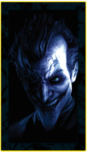Batman Arkham Asylum Villain LED Mini-Poster Light Wall Light