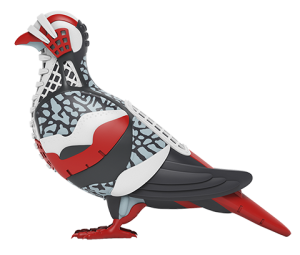 Pigeon in Flight Collectible Figure