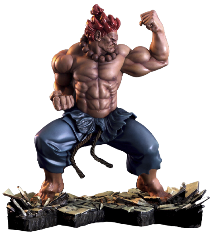 Akuma EX Alpha Diorama by Kinetiquettes